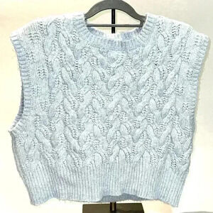Sincerely Jules cropped sleeveless sweater Size XL